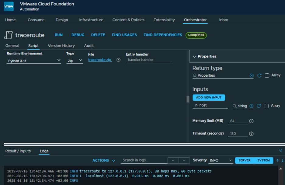 execution of elf executable traceroute