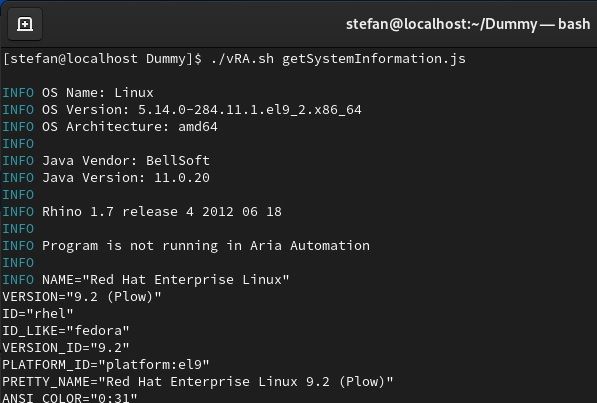 program uses javascript emulation on red hat enterprise linux
