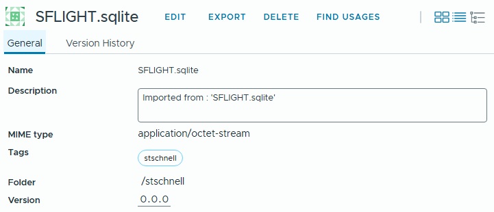 sqlight database with sap sflight model as vcf automation resource